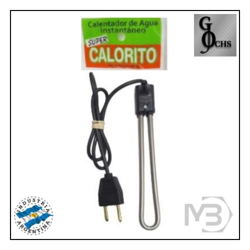 (CALREF) CALENTADOR ELECTRICO INMERSION METAL LARGO "CALORITO" - FERRETERIA - CALENTADORES